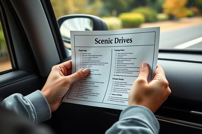 scenic drives packing checklist — Scenic Drives Packing Checklist (step by step)