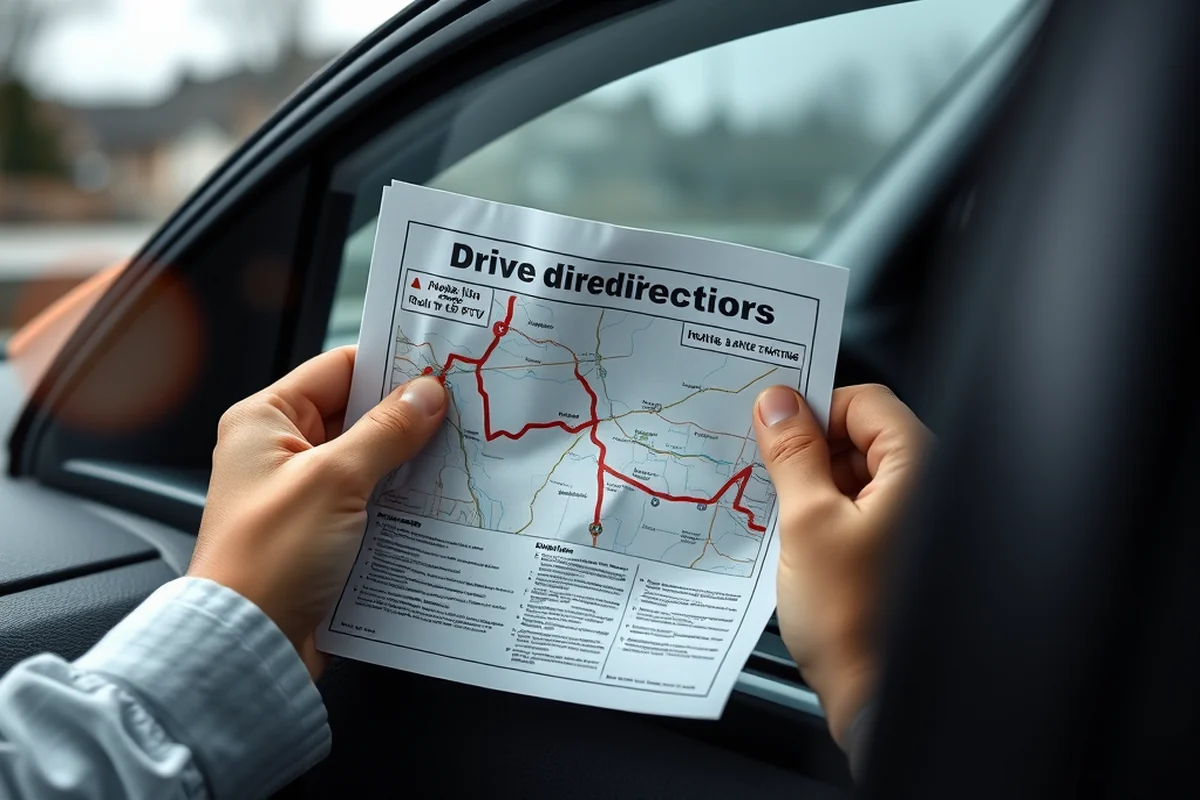 drive directions from point to point — Drive Directions From Point To Point (step by step)