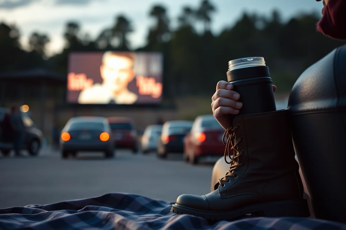 drive in movie theatre — Drive In Movie Theatre (step by step)