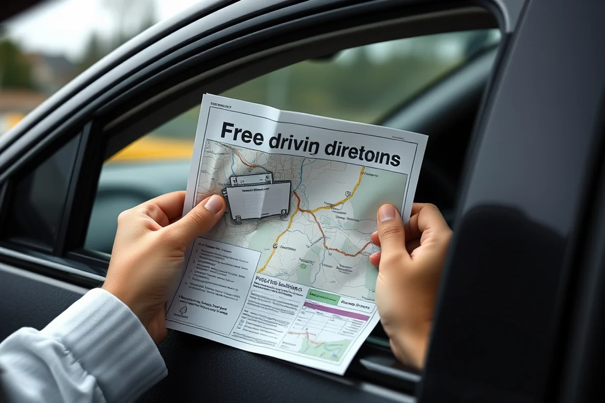 free driving directions — Free Driving Directions (step by step)