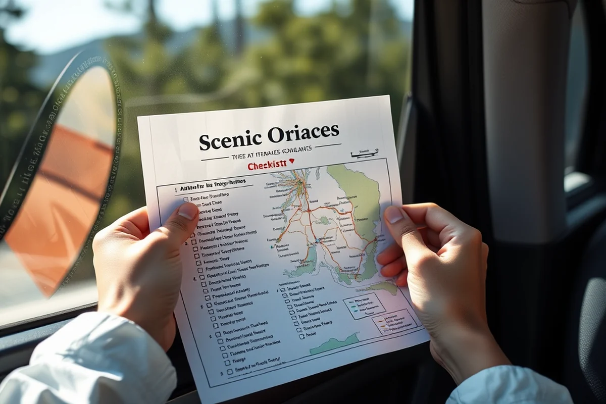 scenic drives itineraries routes checklist — Scenic Drives Itineraries Routes Checklist (step by step)