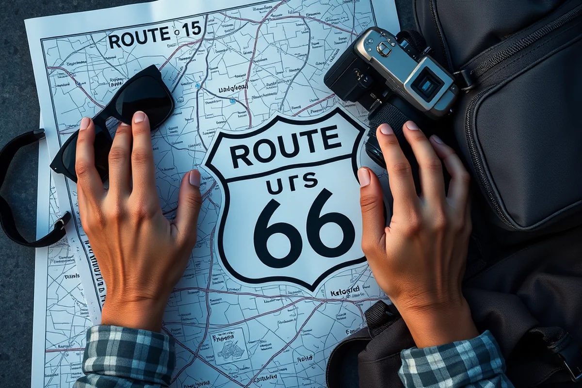 route 66 map — Route 66 Map (the finished result)